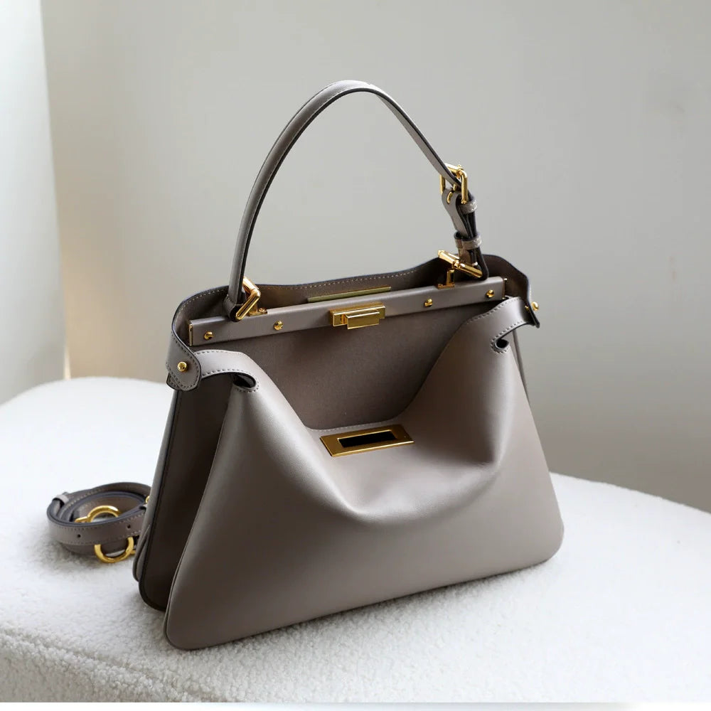 Genuine Leather Ladies Hand Bags  New Fashion Female Shoulder Bags High Quality Women's Handbags Bolsas Feminina