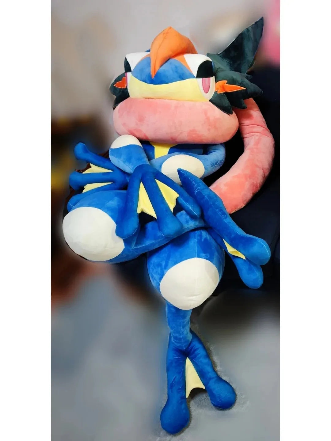 150cm Pokemon Plush Toys Greninja Dolls Greninja Plush Figurine Soft Plushie Doll Model Statue Collect Toy Kids Christmas Gifts