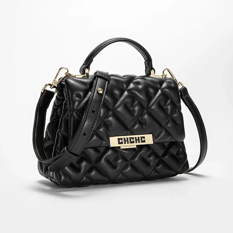 Fashionable Classic New Women's  Crossbody Bag PU Material Solid Color Letter Element Women's Shoulder Bag
