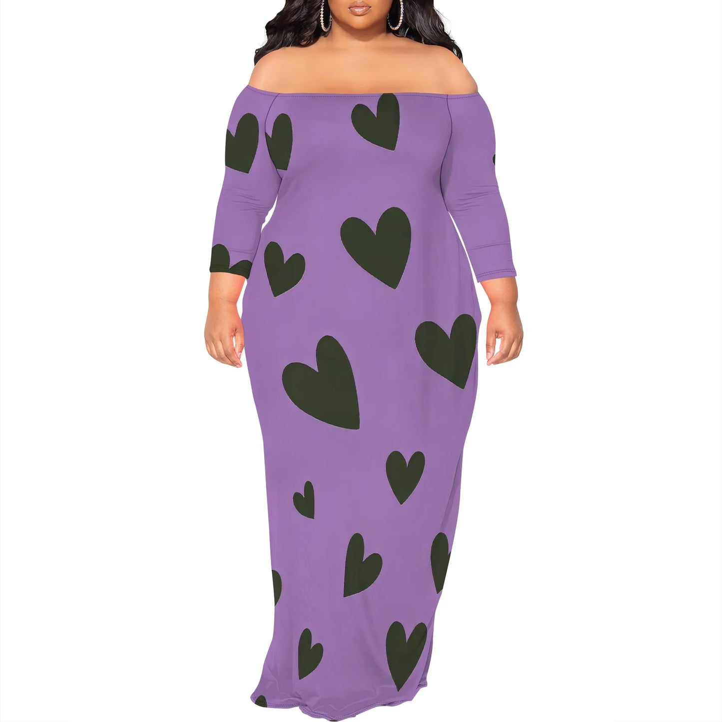 Maxi Dress for Women V Neck Casual 3/4 Sleeve Wrap Sexy Long Dresses Floral with Belt