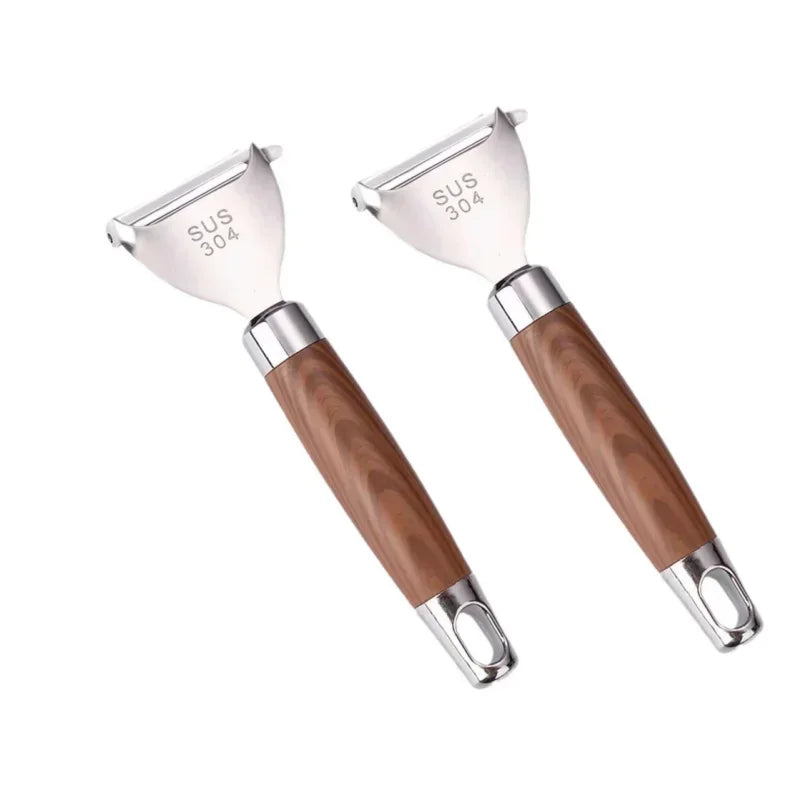 Manufacturer   304 Stainless Steel Vegetable Peeler, Rosewood Handle Kitchen Gadget for Potato & Fruit Grating   kitchen gadgets