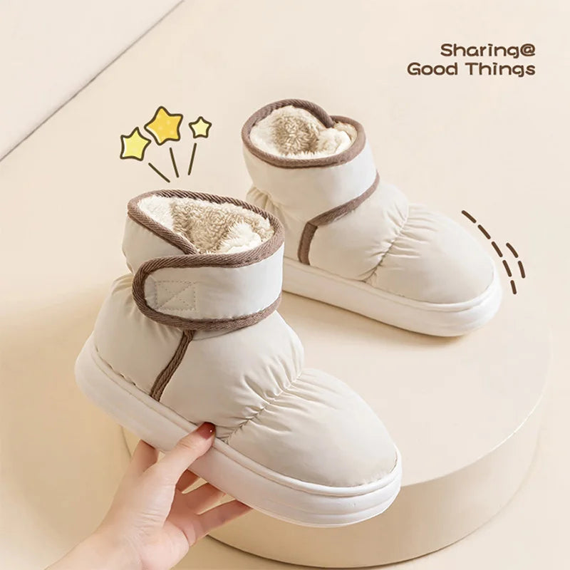 Manufacturer   Snow boots for women, new winter outerwear cotton shoes for men, winter plush anti slip waterproof cotton boots   boots