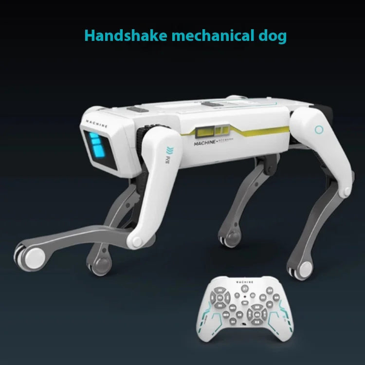 IQ0EM Intelligent Robot Dog Toy for Boys Remote Controlled AI Voice Programming Handshake Interactive Remote Control Animal Toy