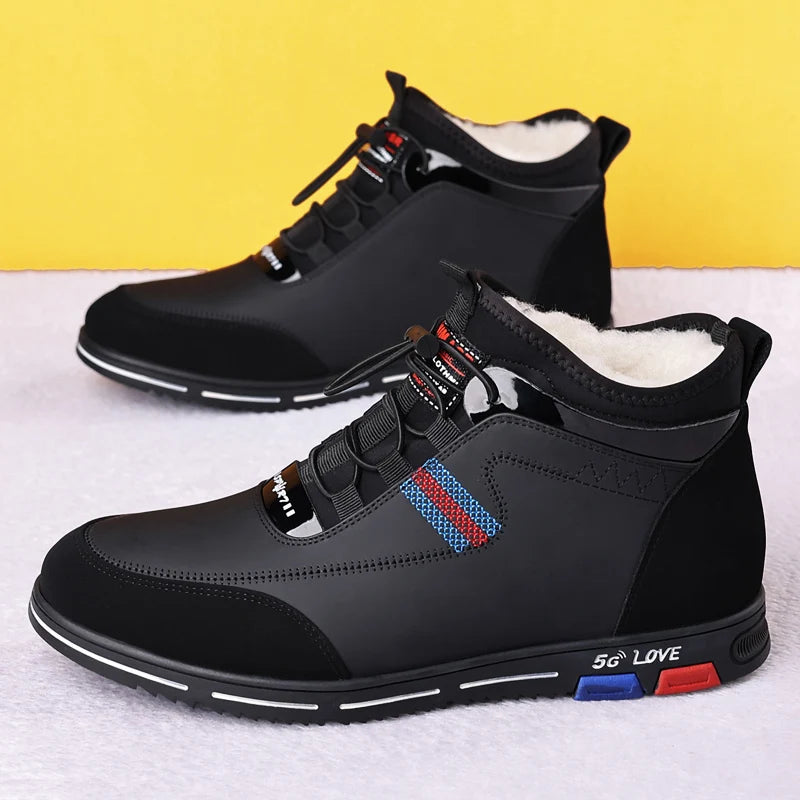 Manufacturer   New Lightweight Winter Flexible Mens Casual Shoes Stable and Balanced Support Sports Shoes Street Anti Slip Walking Shoes    Sneakers