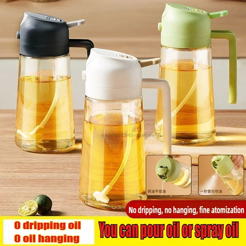 manufacturer  Olive Oil Spray Bottle for Oil Bottle Pouring for Cooking Oil Spices Camping Dispenser with Automatic Lid Spice Shaker   Kitchen gadgets
