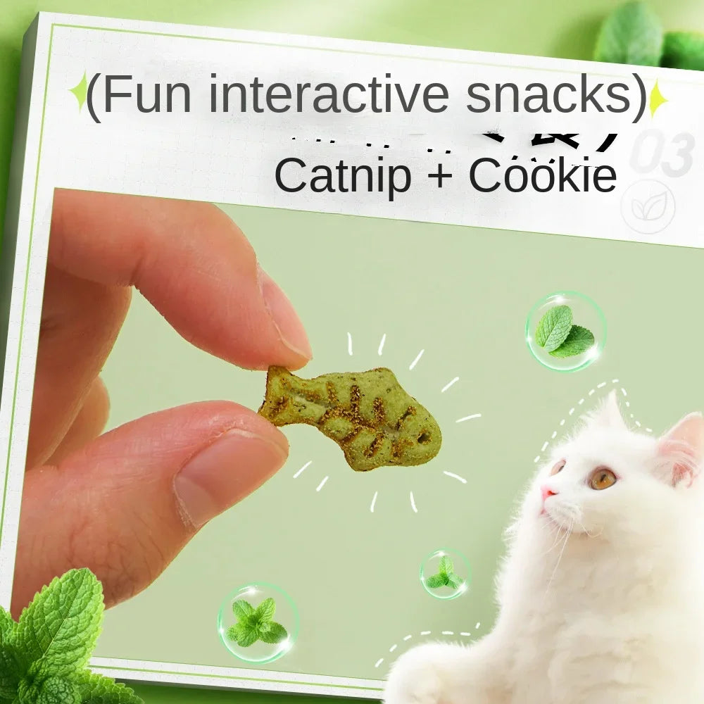 Cat Mint Biscuit Cat Eating Snack Pet Molar Nutrition Fattening Kitten Snack Adult Cat Reward cat food