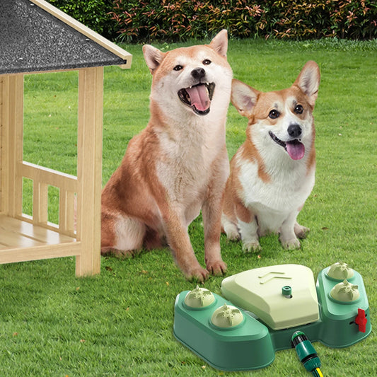Dog Sprinkler Dog Water Fountain Adjustable Angle & Speed Dog Water Dispenser Toy BPA Free Pet Water Toy for Play and Drinking  dog toy