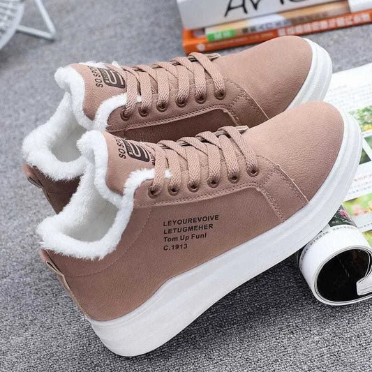 Manufacturer   New Snow Boots Winter Outdoor Women Shoes Warm Fur Plush Lady Casual Shoes Lace Up Fashion Sneakers Platform Snow Boots    Sneakers