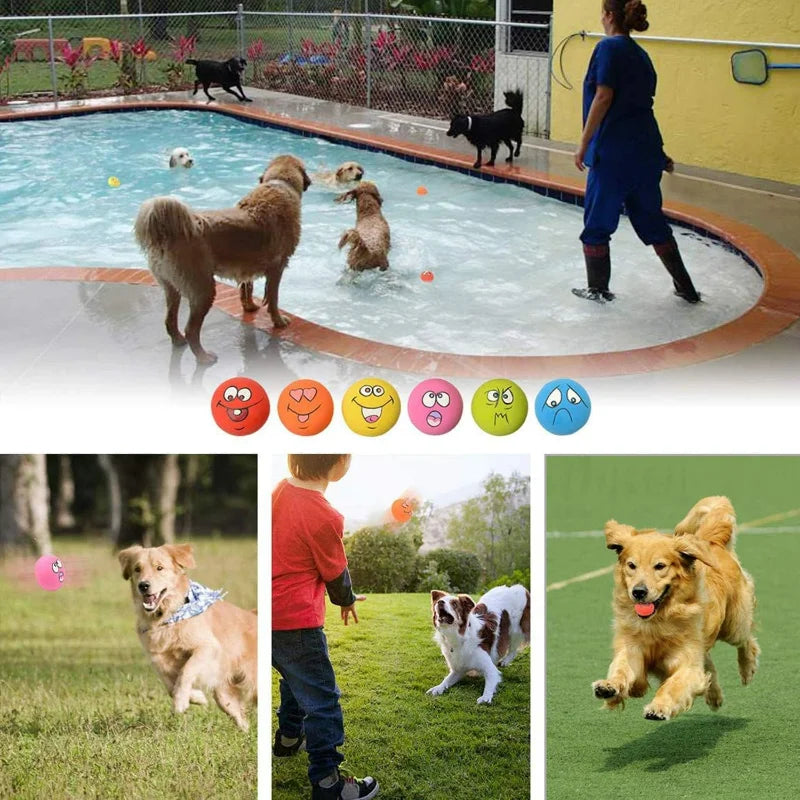 Guaranteed to bring joy and have their tails wagging happily, these high-quality, lively, and engaging squeaky balls for pets ar  dog toy