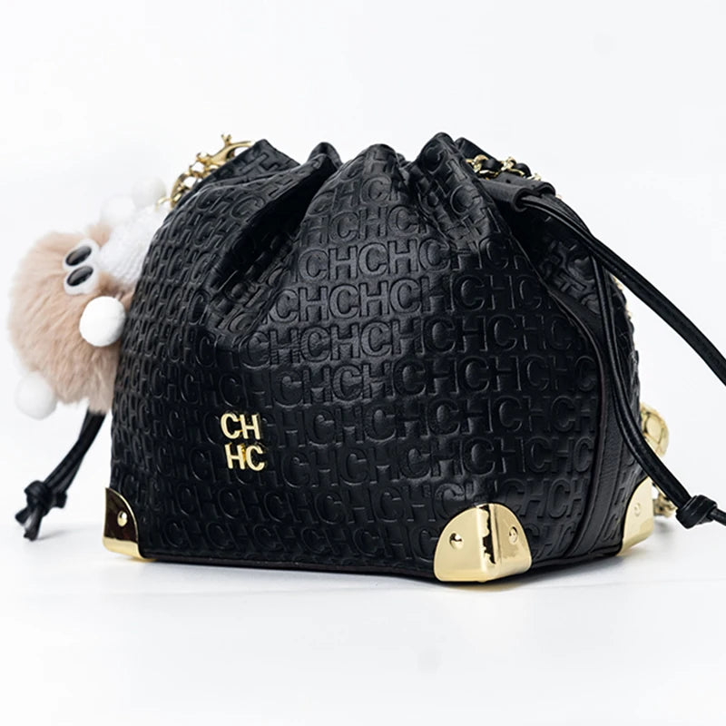 CH Light Luxury Chain Bag Adjustable Brand Letter Print Cartoon Pendant Design Unique Popular Crossbody High Quality Ladies