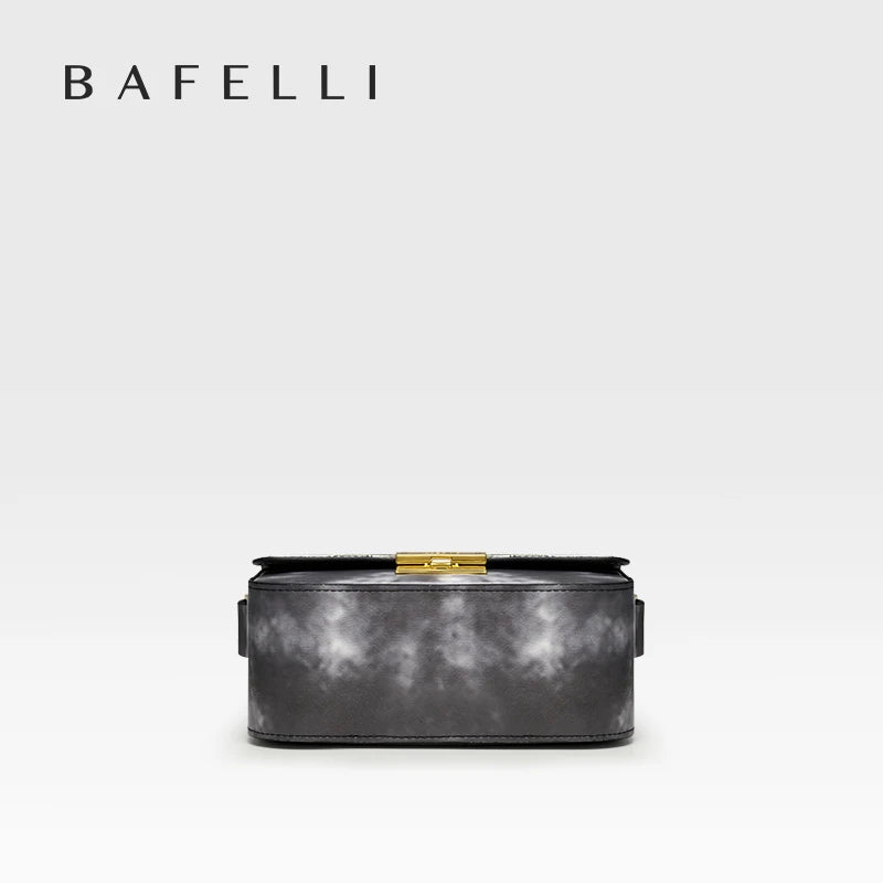 BAFELLI K GOLD WOMEN'S NEW FASHION BAG LEATHER ORIGINAL DESIGNER LUXURY BRAND TRENDING SHOULDER PURSE CASUAL STYLE