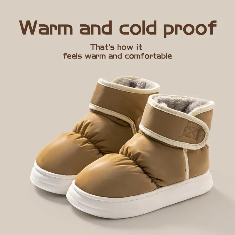 Manufacturer   Snow boots for women, new winter outerwear cotton shoes for men, winter plush anti slip waterproof cotton boots   boots