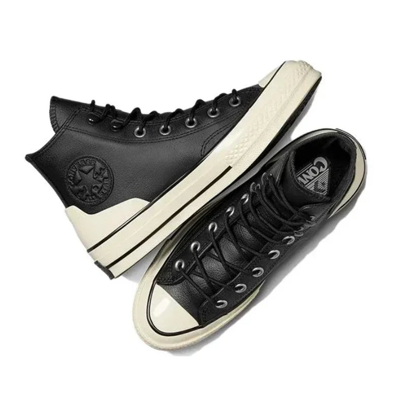 Manufacturer   Converse Chuck 70 Leather Men Women High Casual Shoes Black White Comfortable Sports Skateboard Sneakers    Sneakers