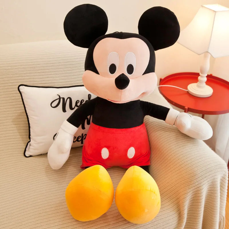 Disney Kawaii Mickey Minnie Mouse Stuffed Plush Toy Animals Doll Cartoon Cute Soft Pillow Room Decor Anime Peluche Children Gift