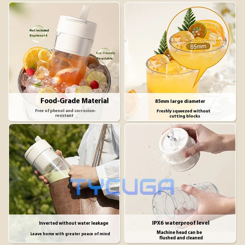 Manufacturer    Small Household Wireless Portable Juicer   New Model Milkshake Juice Maker Fruit Vegetable Juicing Cup Display Strong Power     Kitchen gadgets