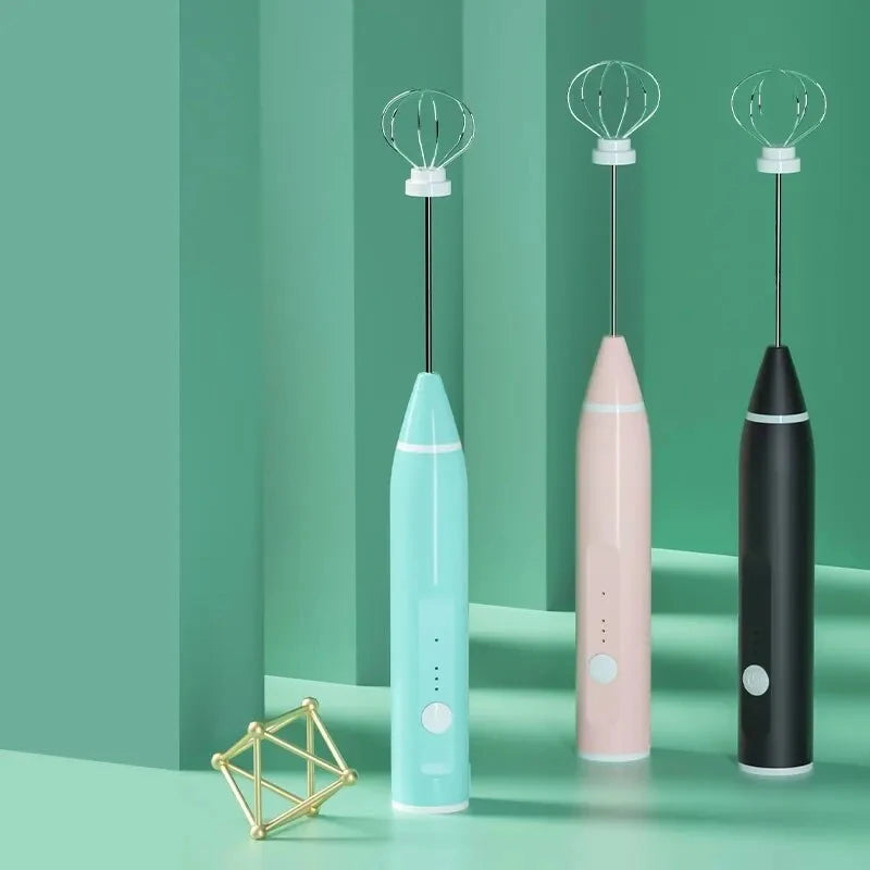 manufacturer  1 PCS Electric Milk Frother Portable Egg Beater USB Rechargeable Handheld Coffee Blender Milk Shaker Mixer Foamer Food Blender   Kitchen gadgets