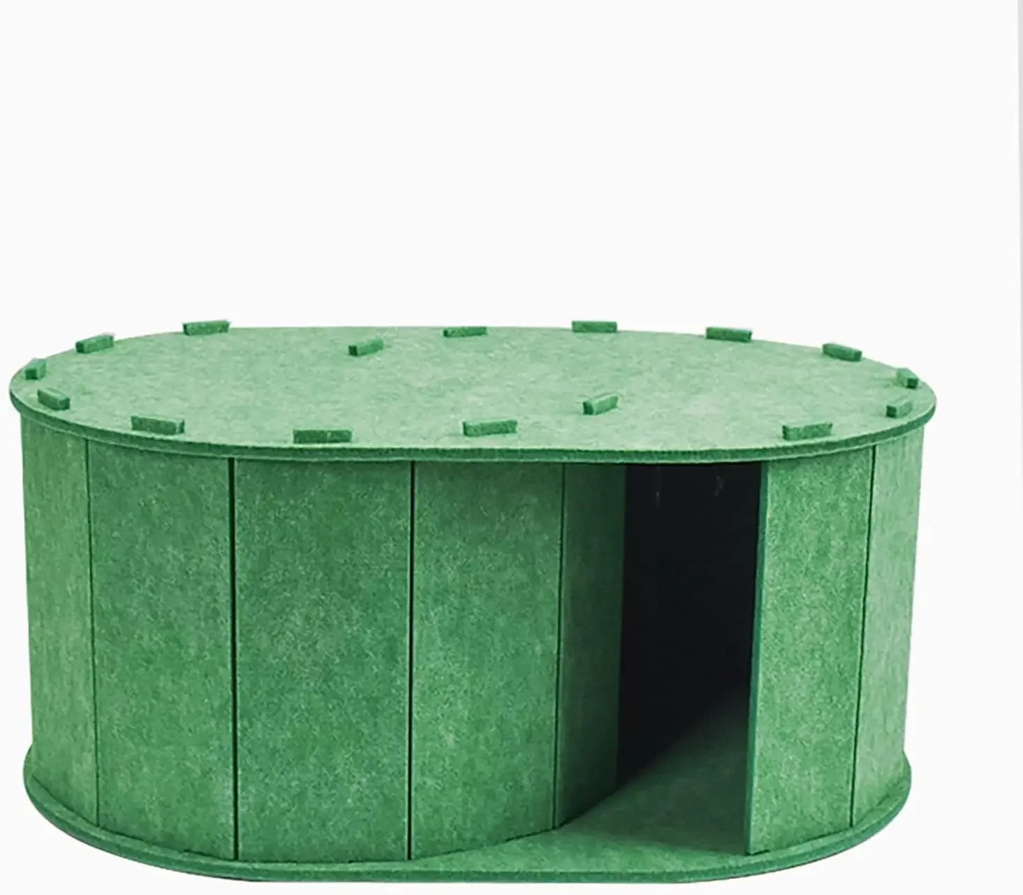 Cat Tunnel Bed for Indoor Cats - Peekaboo Cat Cave with S-Shaped Maze, Multi-Exit Felt Scratching Tunnel & Cozy Hideaway,  cat toy