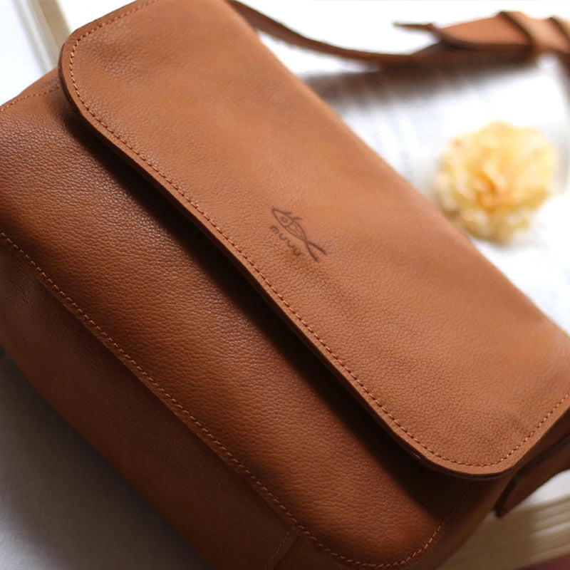 Genuine leather shoulder bag,Cowhide crossbody bag,aesthetic bags,bags for women trend ,Women's bag