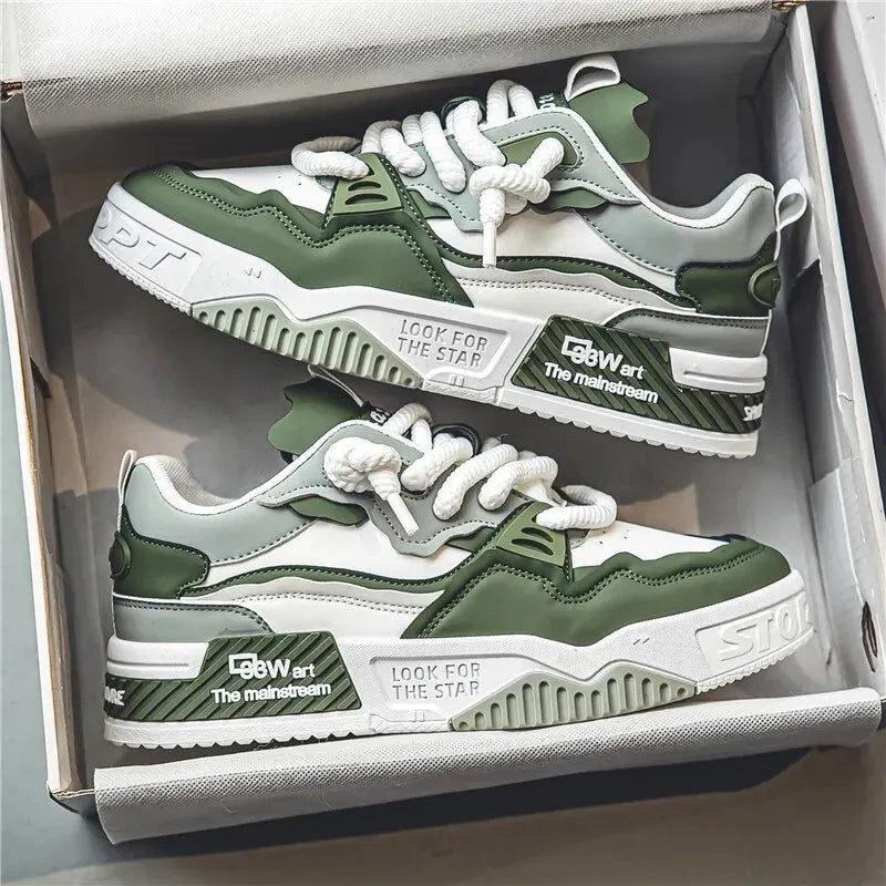 Manufacturer   Men's Trendy Skate Shoes, Comfy Non Slip Casual Lace Up Sneakers For Men's Outdoor Activities    Sneakers