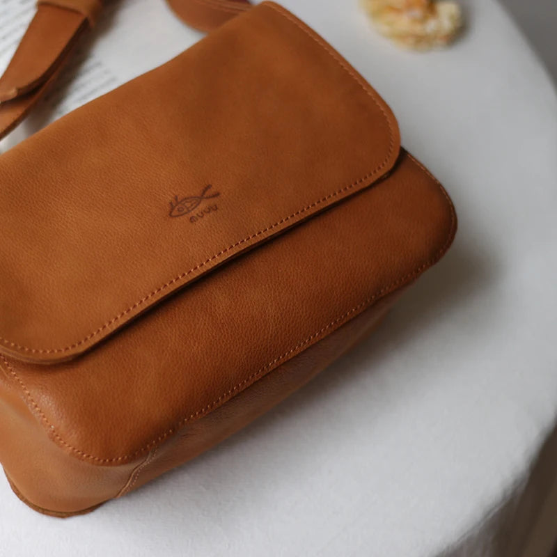 Genuine leather shoulder bag,Cowhide crossbody bag,aesthetic bags,bags for women trend ,Women's bag
