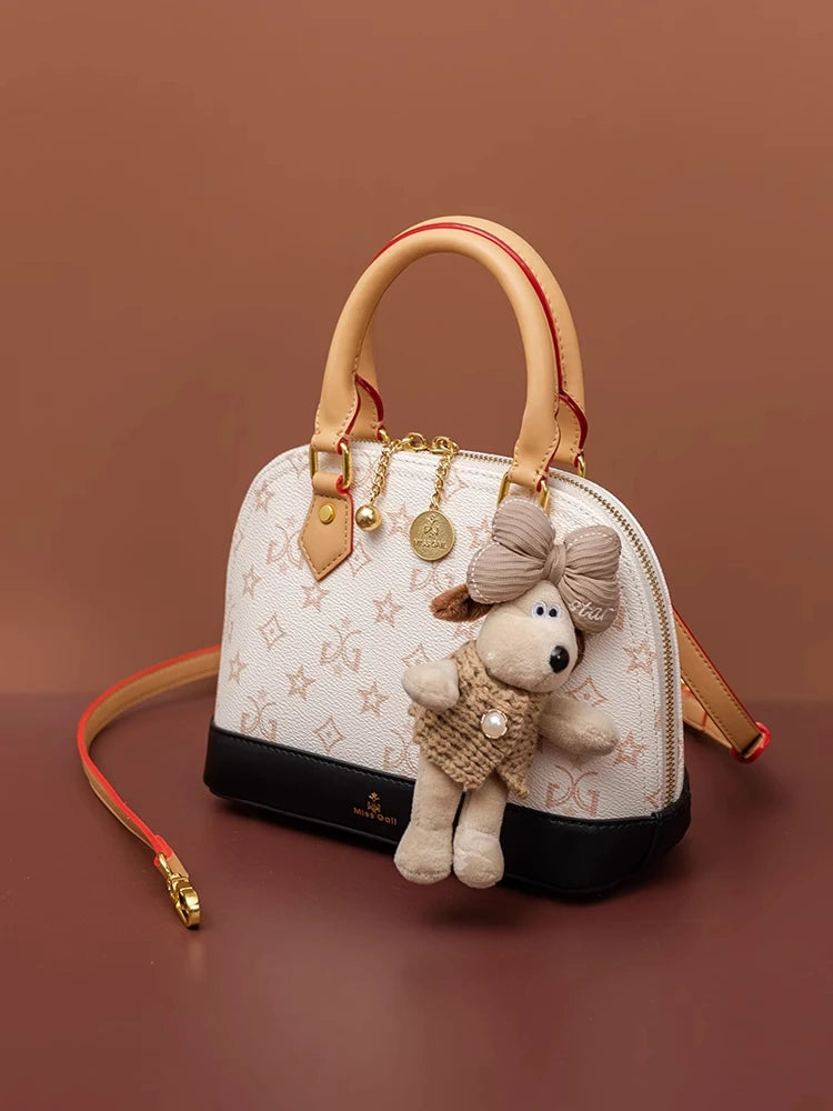 Custom 1:1 Fashion Luxury Brand Women Shoulder Bag High Quality Patent Leather Shell bag Armpit Bag Solid Color Women's Handbag