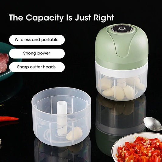 manufacturer  250ml Garlic Masher Crusher Electric Kitchen Food Chopper USB Portable Meat Grinder Vegetable Chopper for Kitchen Gadgets   Kitchen gadgets