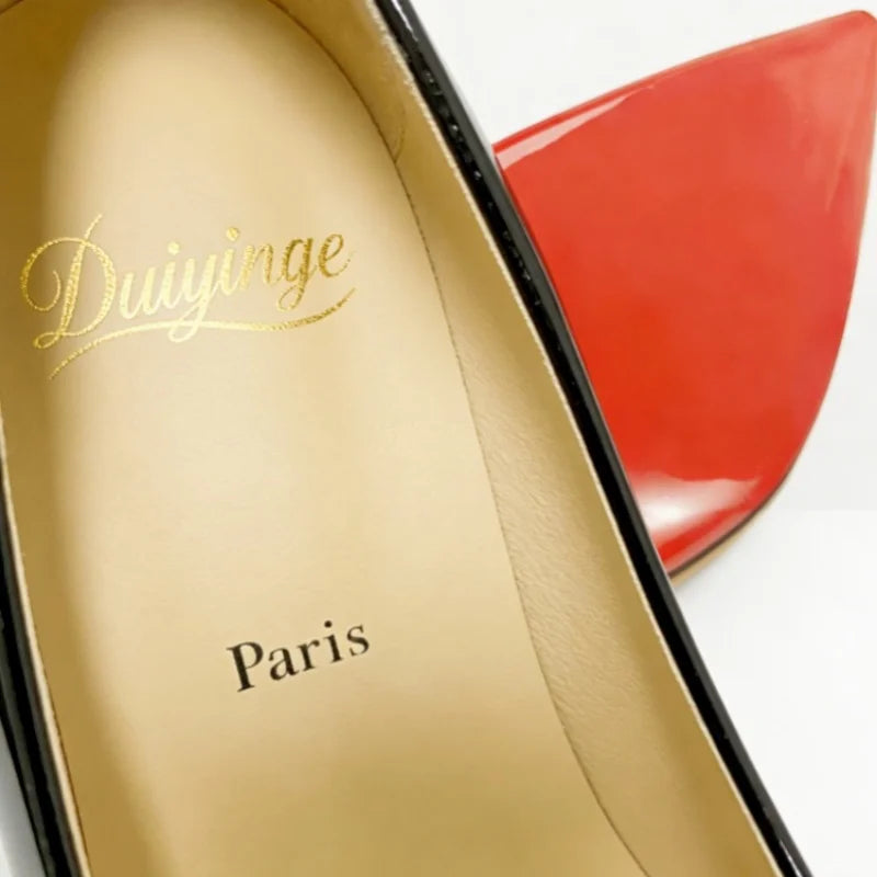 Manufacturer   Heels For women  Trend Leather Luxury Red Bottom High Heels 12cm Pointed Toe Stiletto Pumps Elegant Sexy Party Wedding Shoes   Pumps