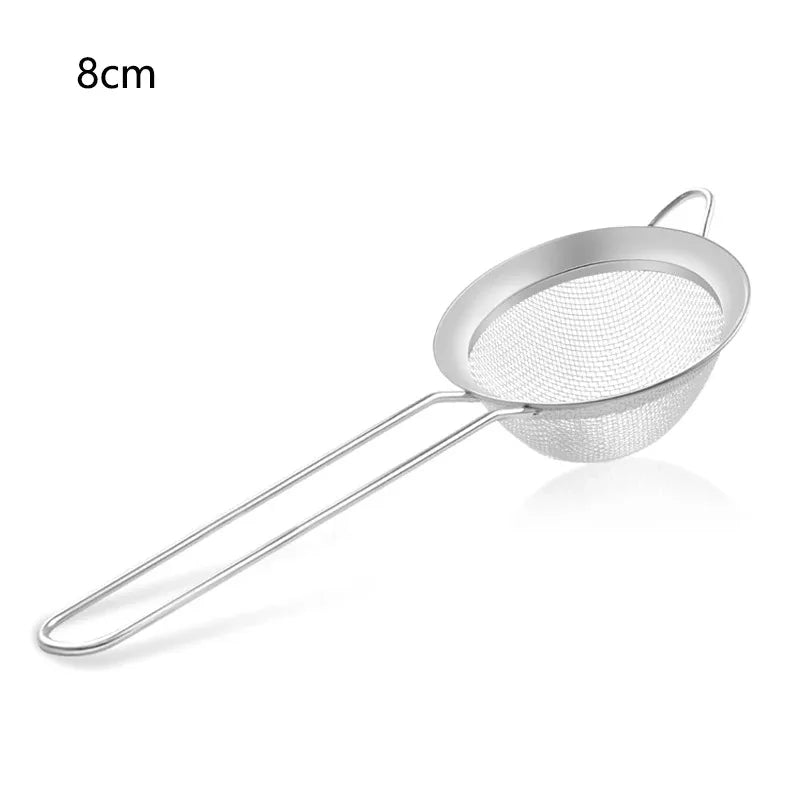 Manufacturer   Mesh Filter Sieve Stainless Steel Slotted Spoon Kitchen Set of 3 Fine Strainers Long Handle for Cooking Sifting and Frying   kitchen gadgets