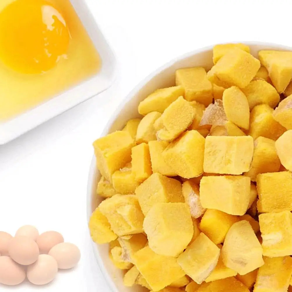 Freeze-dried Egg Yolks Cat Dog Snack 100g/200gsupplement Lecithin Hair Snacks Quail Skin Beauty Pet Care Lysine Nutrition R E4I2  cat food dog food