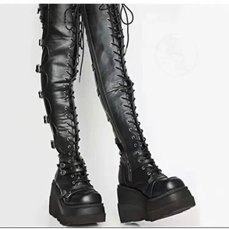 Manufacturer  Boots for Women Autumn Winter Over-the-knee Boots Cosplay High Platform Women Boots New High Heel Gothic   boots