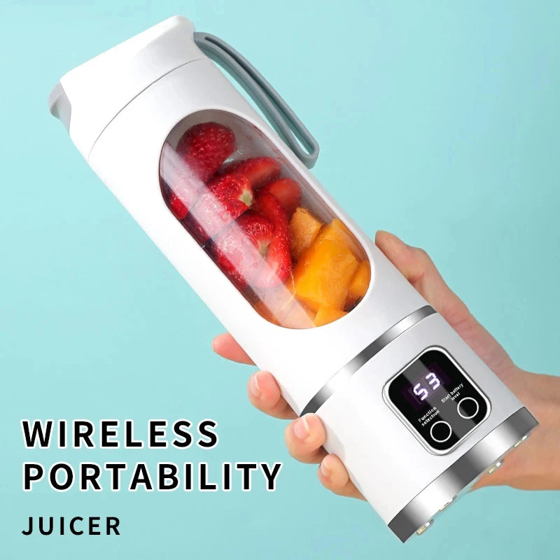 Manufacturer      New Household Charging MINI Crushed Ice Electric Juicer Powerful Motor 450ML Large Capacity Digital Display Juice Cup     Kitchen gadgets