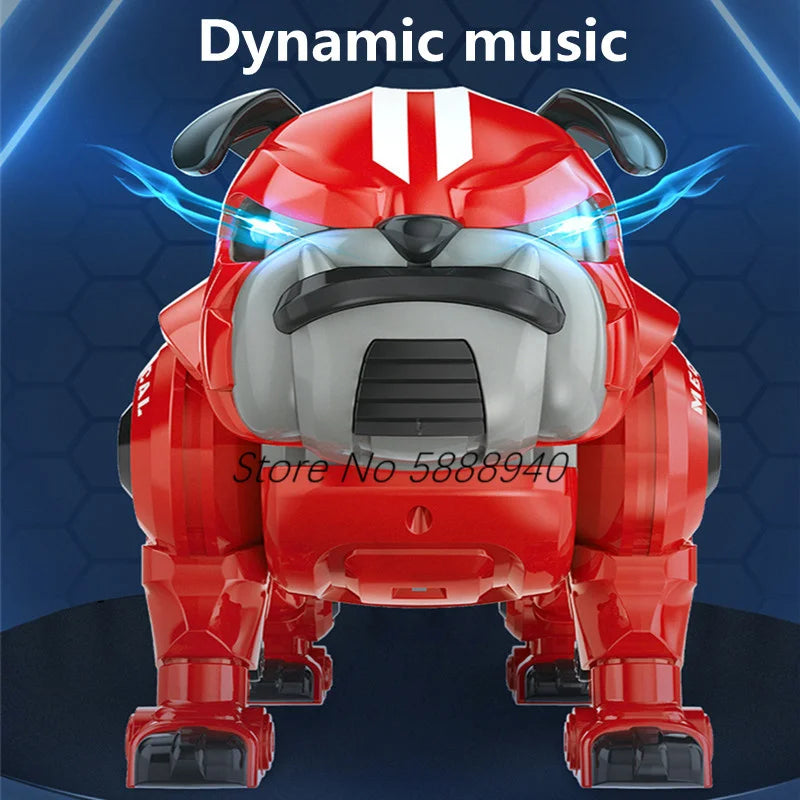 Parent-Child Interaction Touch Sensing Remote Control Robot Dog Bulldog Flexible Limbs Auto Demo Intelligent Pet AI RC Toy Dogs