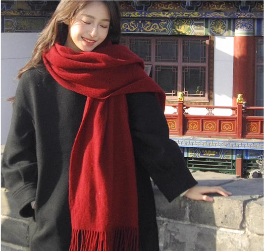 Classic style cozy warm cashmere scarf wj02