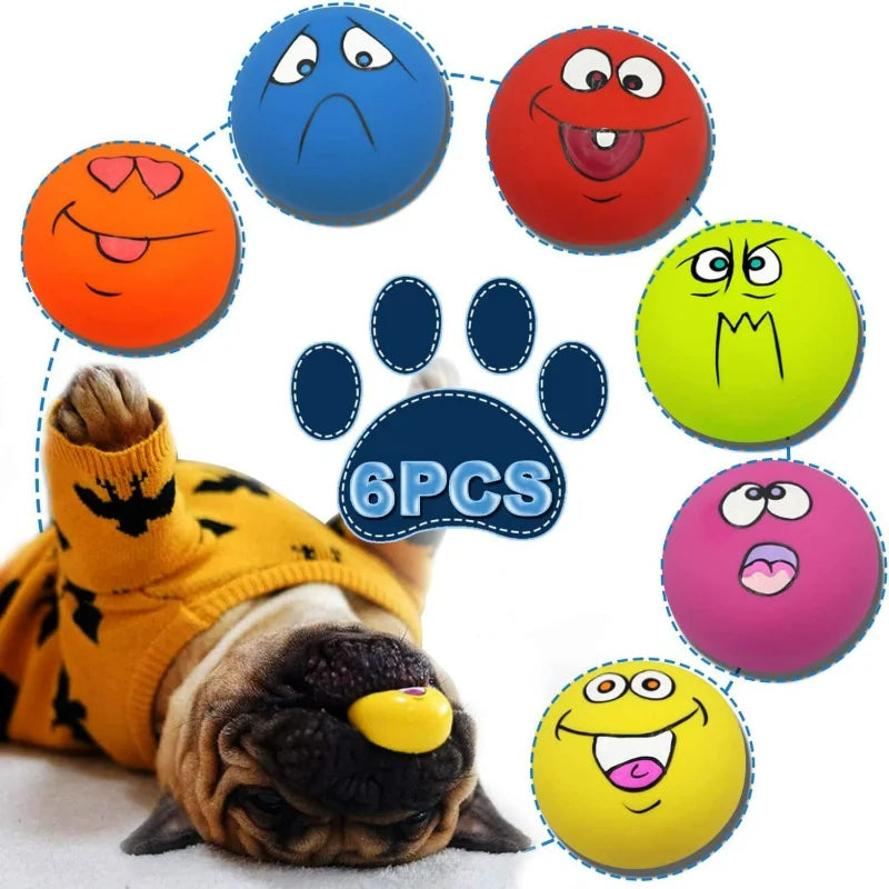 Guaranteed to bring joy and have their tails wagging happily, these high-quality, lively, and engaging squeaky balls for pets ar  dog toy
