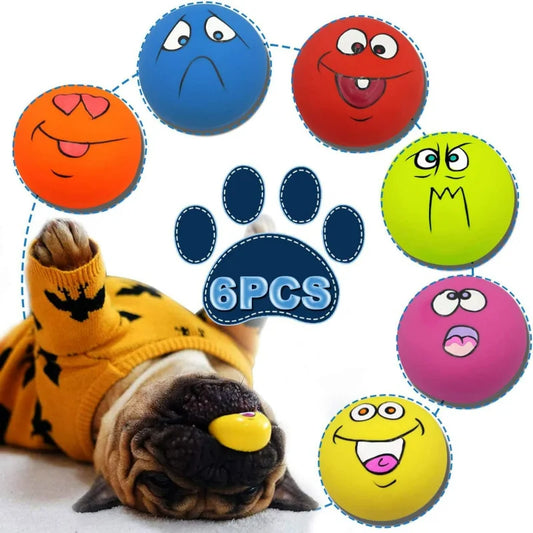 Guaranteed to bring joy and have their tails wagging happily, these high-quality, lively, and engaging squeaky balls for pets ar  dog toy