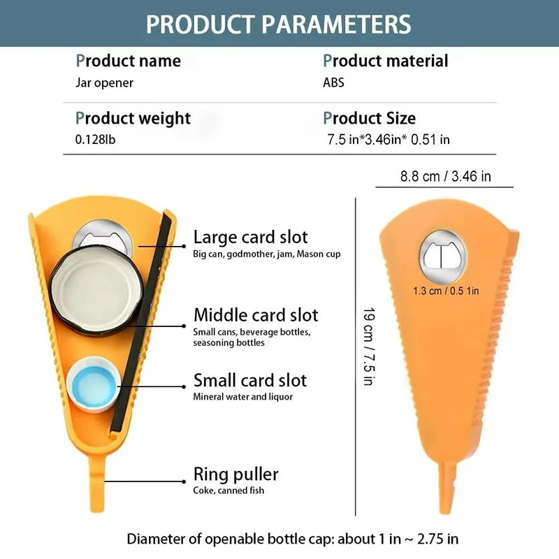 manufacturer  Can Opener Multifunctional Bottle Opener Jar Opener for Beer Coke Jam Beverage   Kitchen gadgets