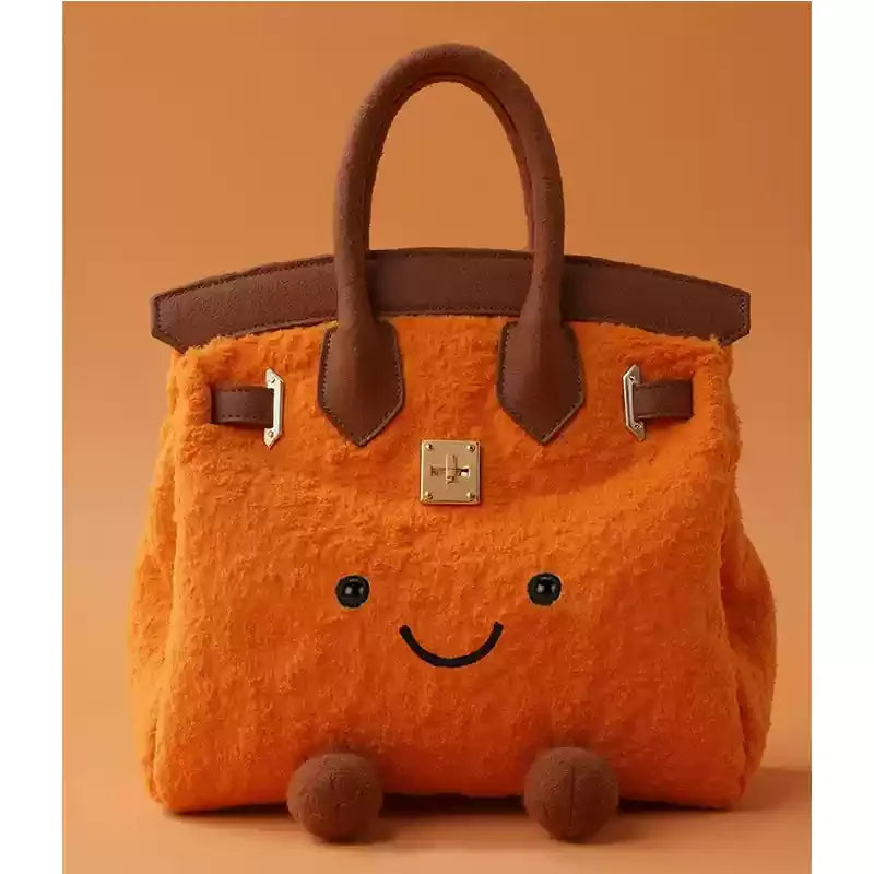 Jellycat Small Fragrant Style Ling Grid Chain Hair Bag Summer New Handbag Daifei Bag Stuffed Animal Plush Toy Girl Birthday Gift