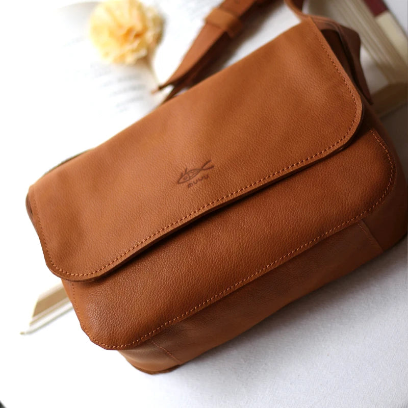 Genuine leather shoulder bag,Cowhide crossbody bag,aesthetic bags,bags for women trend ,Women's bag