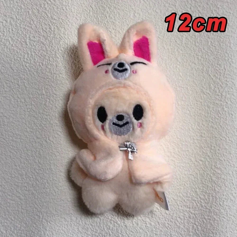 New KPOP Skzoo Plush Keychain Korean Ide Pendant Toy Keychain Fan Collection Giftsol Felix HyunJin Jisung Plush Cartoon