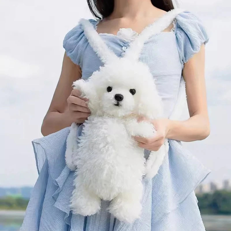 Pure Handmade Simulation Plush Cat Backpack Trendy And Cute Doll Cat Shoulder Bag For Women Exquisite Birthday Gifts For Girl CAT BAG