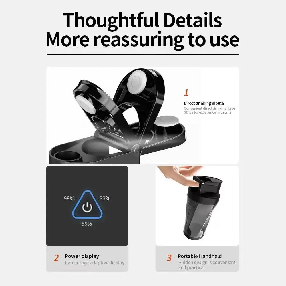 Manufacturer      new portable electric wireless juicer USB charging 700ml large-capacity large household juicer Fruit sctional 700ML Blender     Kitchen gadgets