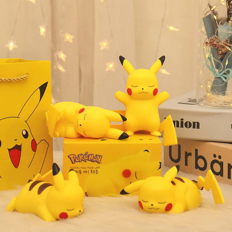 Pikachu Night Light Glowing Children Toy Pokemon Pikachu Cute Bedside Lamp Children's Birthday Christmas Present