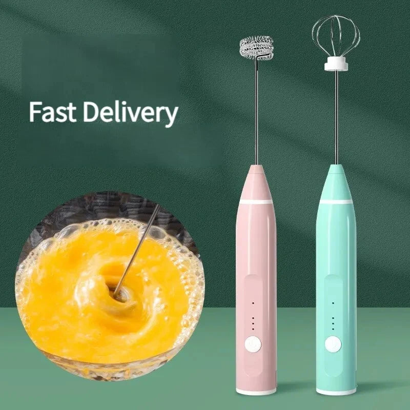 manufacturer  1 PCS Electric Milk Frother Portable Egg Beater USB Rechargeable Handheld Coffee Blender Milk Shaker Mixer Foamer Food Blender   Kitchen gadgets