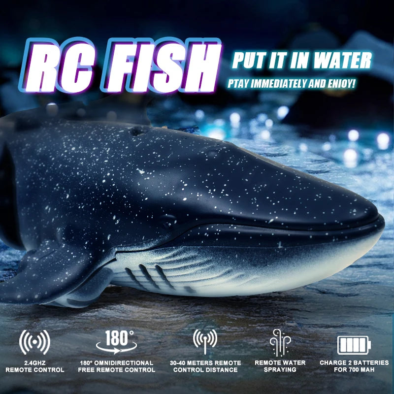 Smart RC Shark Spray Water Electric Whale Kids Toy Remote Control crocodile Animal Bath Tub Pool lakes Electric Kids  Toy gift