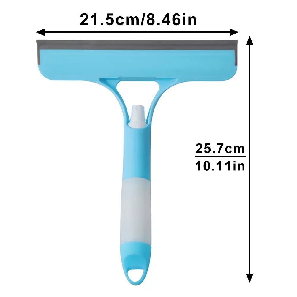 manufacturer  3 in 1 Window Cleaning Squeegee Multi Function Glass Mirror Wiper with Spray Bottle Microfiber Scrub Household Car Cleaner Tools   Kitchen gadgets