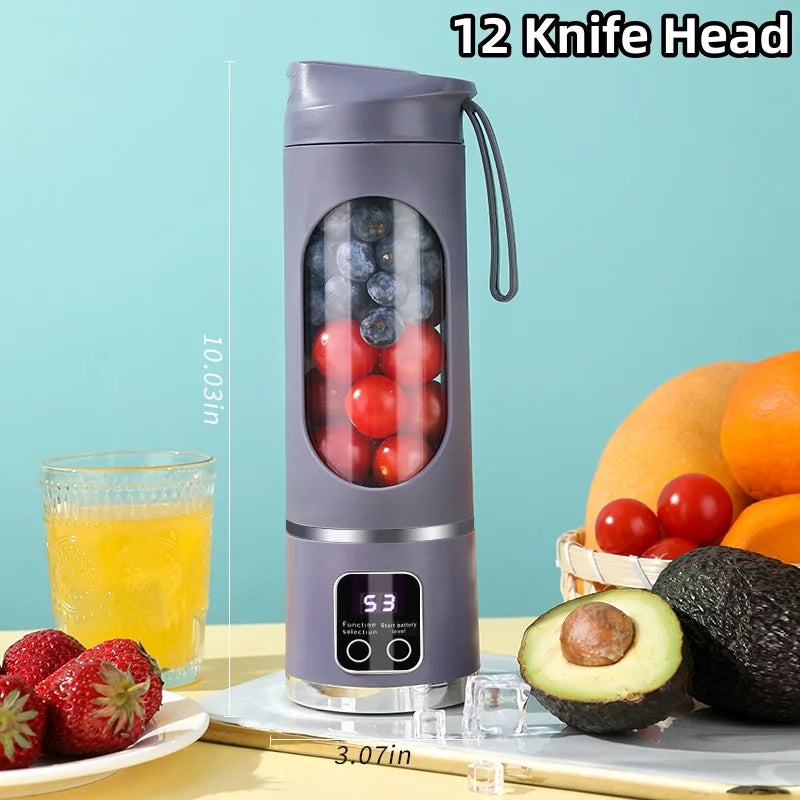 Manufacturer      New Household Charging MINI Crushed Ice Electric Juicer Powerful Motor 450ML Large Capacity Digital Display Juice Cup     Kitchen gadgets