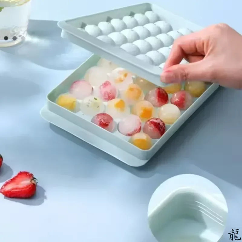 manufacturer  33 Ice Boll Hockey PP Mold Frozen Whiskey Ball Popsicle Ice Cube Tray Box Lollipop Making Gifts Kitchen Tools Accessories   Kitchen gadgets