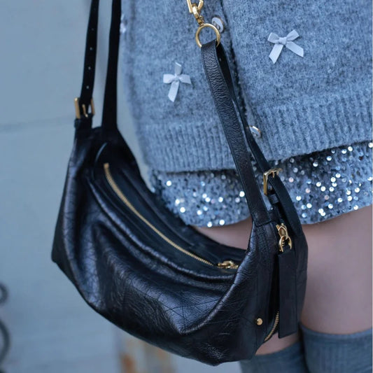 sling genuine leather handbags for women Underarm vintage Bag Commuter Single Shoulder Crossbody high quality side ladies Bag