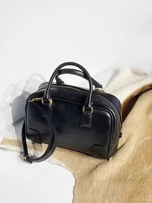 Simple casual and high-quality natural real leather ladies' small handbag outdoor daily work real cowhide shoulder diagonal bag