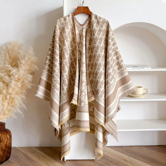 Luxury Kerchief Imitation Cashmere Scarf Women Design Warm Pashmina Blanket Scarves Female Shawl Wraps Thick Foulard Bufand
